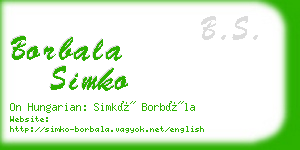 borbala simko business card